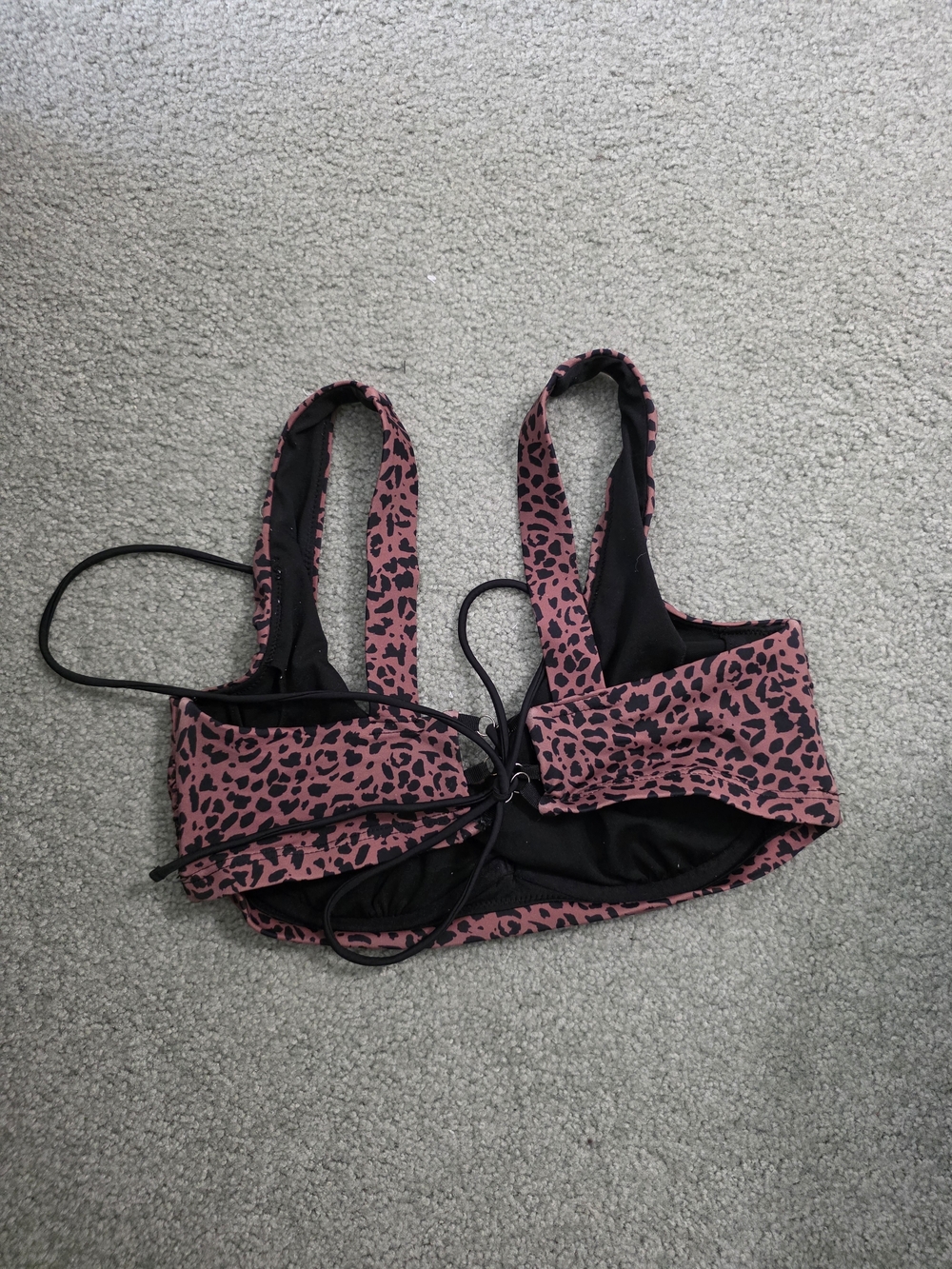 Black Polka Dot Scoop Bikini Top & High Waist Bottom - Women Swim - Picture 3 of 5